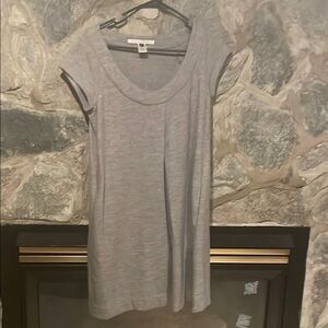 Gray Short Sleeve Dress